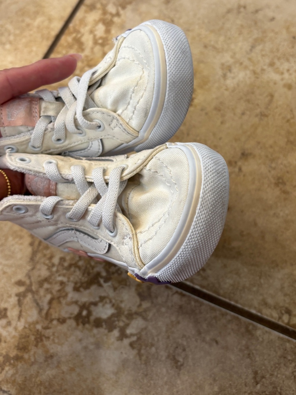 Vans Toddler Girls Flower High Top Sneakers - Picture 3 of 7